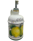 Bottiglia Olio Con Manico Fantasia Limoni e Fiori - Sorrento è