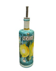 Bottiglia Olio Fantasia Limoni e Fiori - Sorrento è