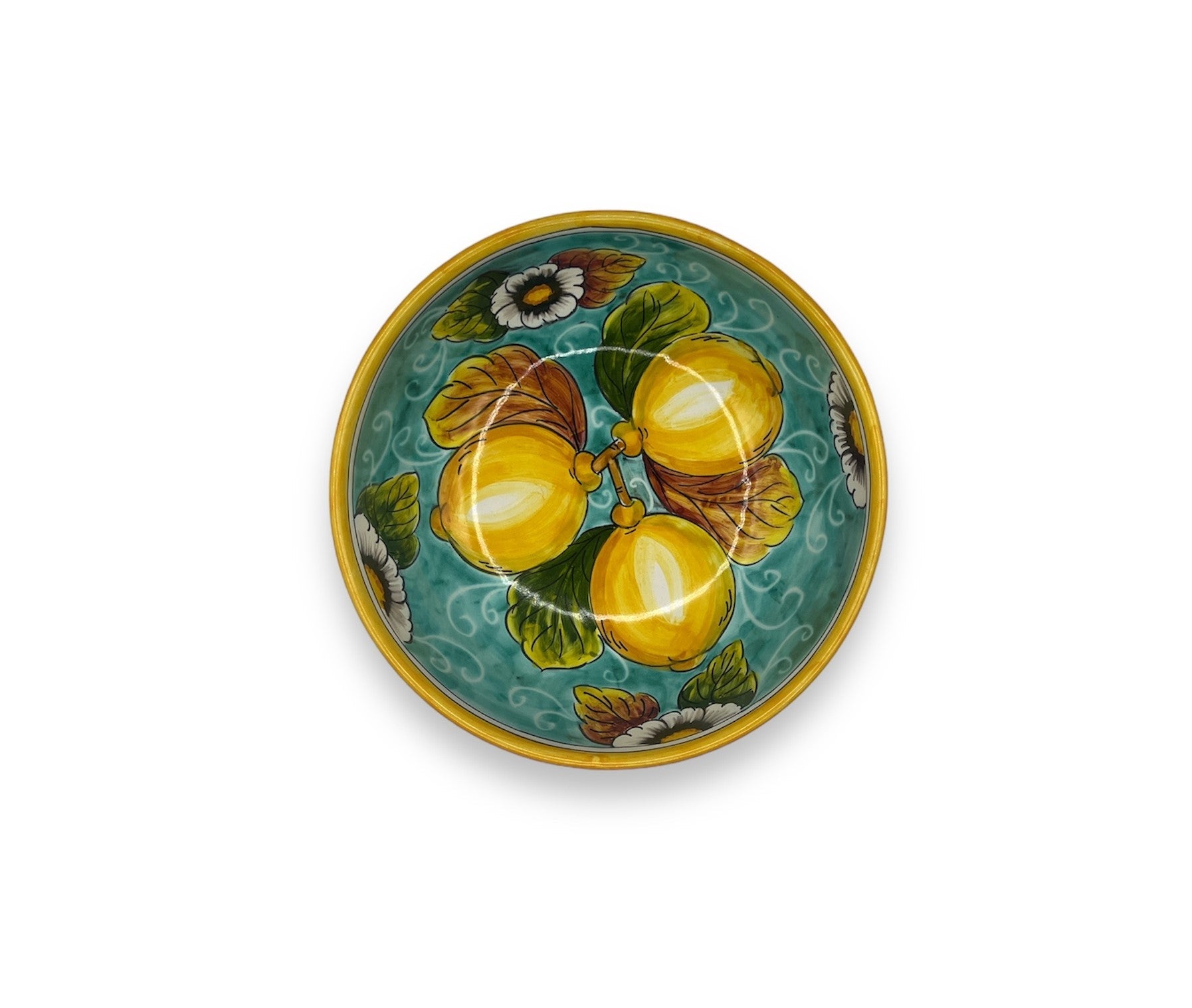 Ciotola Fantasia Limoni e Fiori - Sorrento è