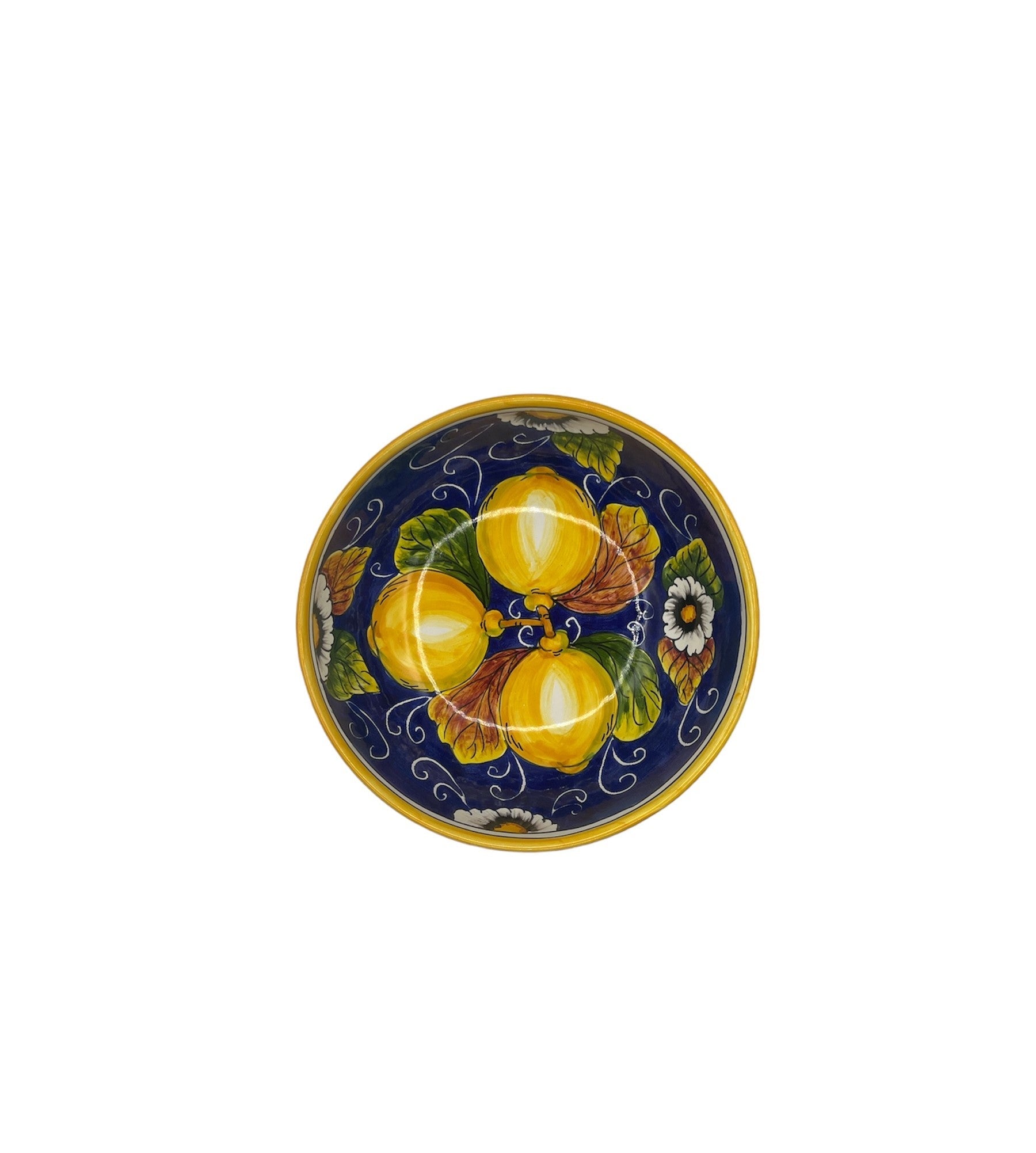 Ciotola Fantasia Limoni e Fiori - Sorrento è