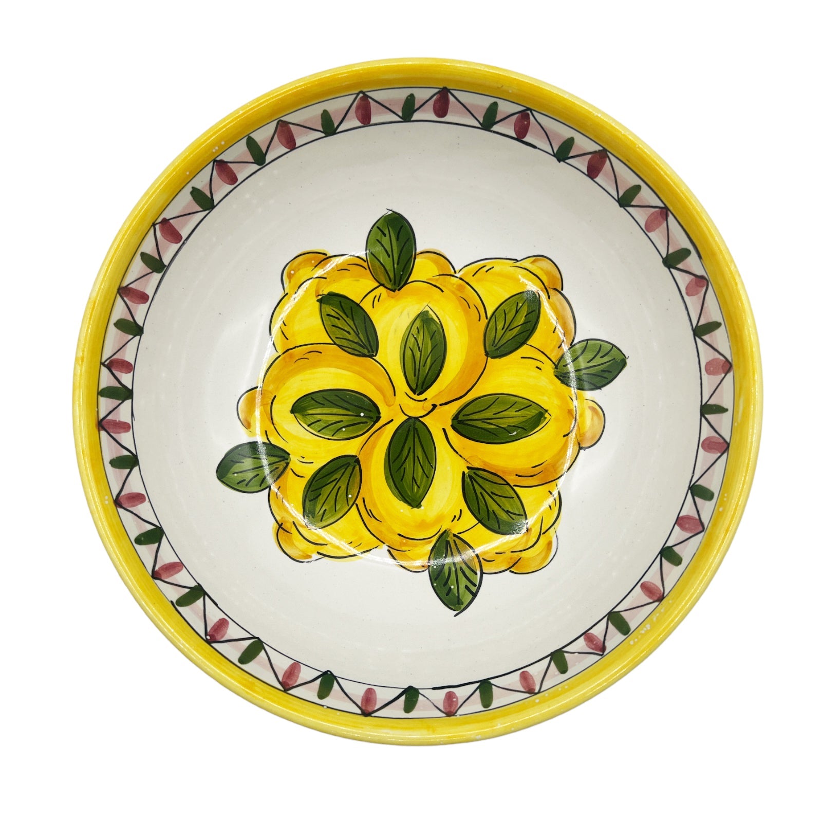 Ciotola Fantasia Limoni Geometrico 20CM - Sorrento è