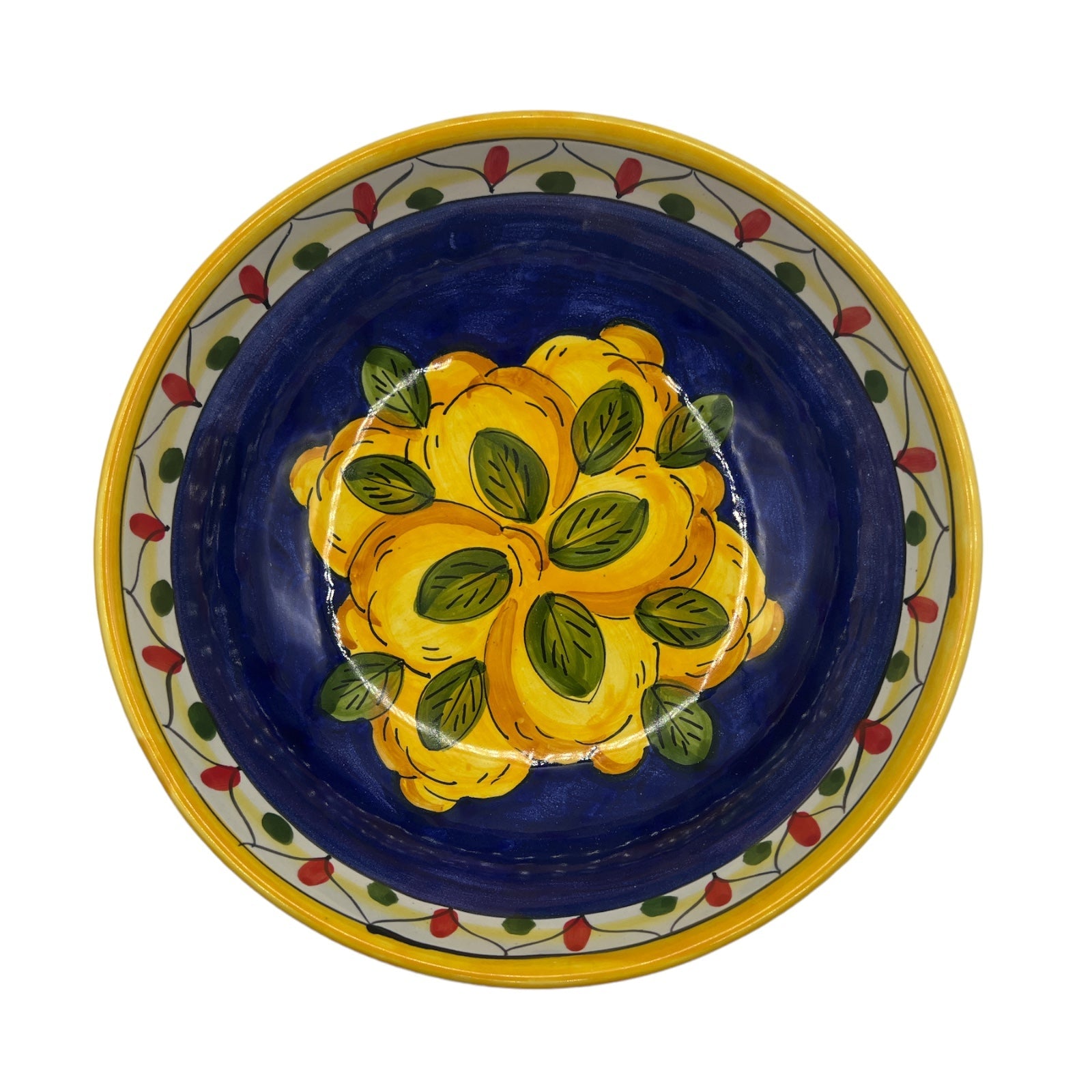 Ciotola Fantasia Limoni Geometrico 20CM - Sorrento è