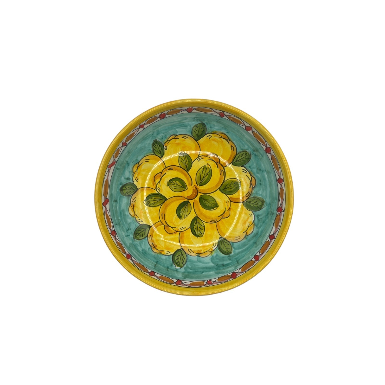 Ciotola Fantasia Limoni Geometrico 25CM - Sorrento è
