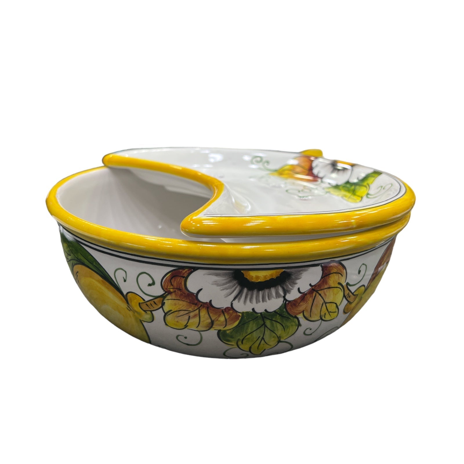 Ciotola Mozzarella Fantasia Limoni E Fiori - Sorrento è