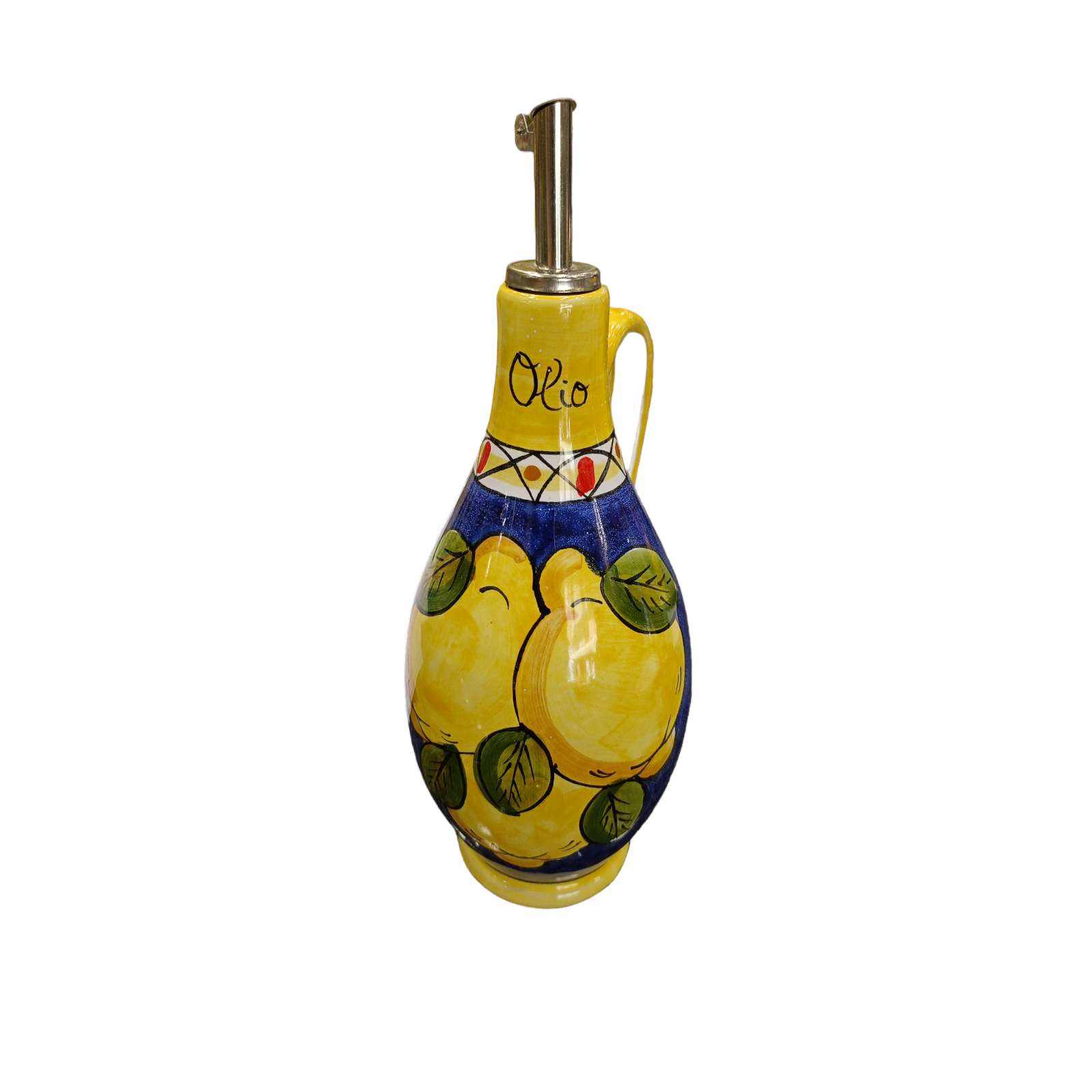 Geometric lemon fantasy oil bottle