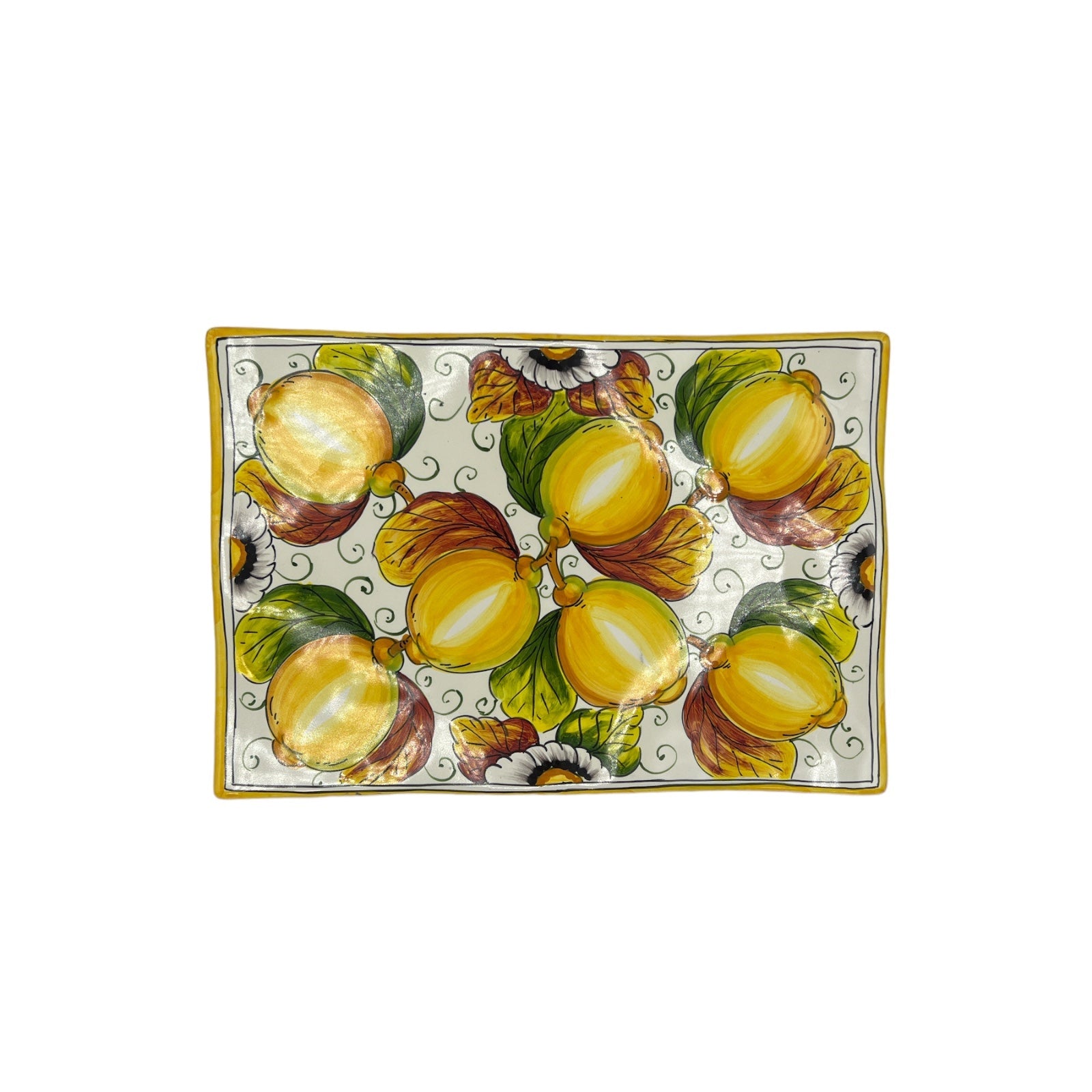 Piatto Carne Fantasia Limoni E Fiori - Sorrento è