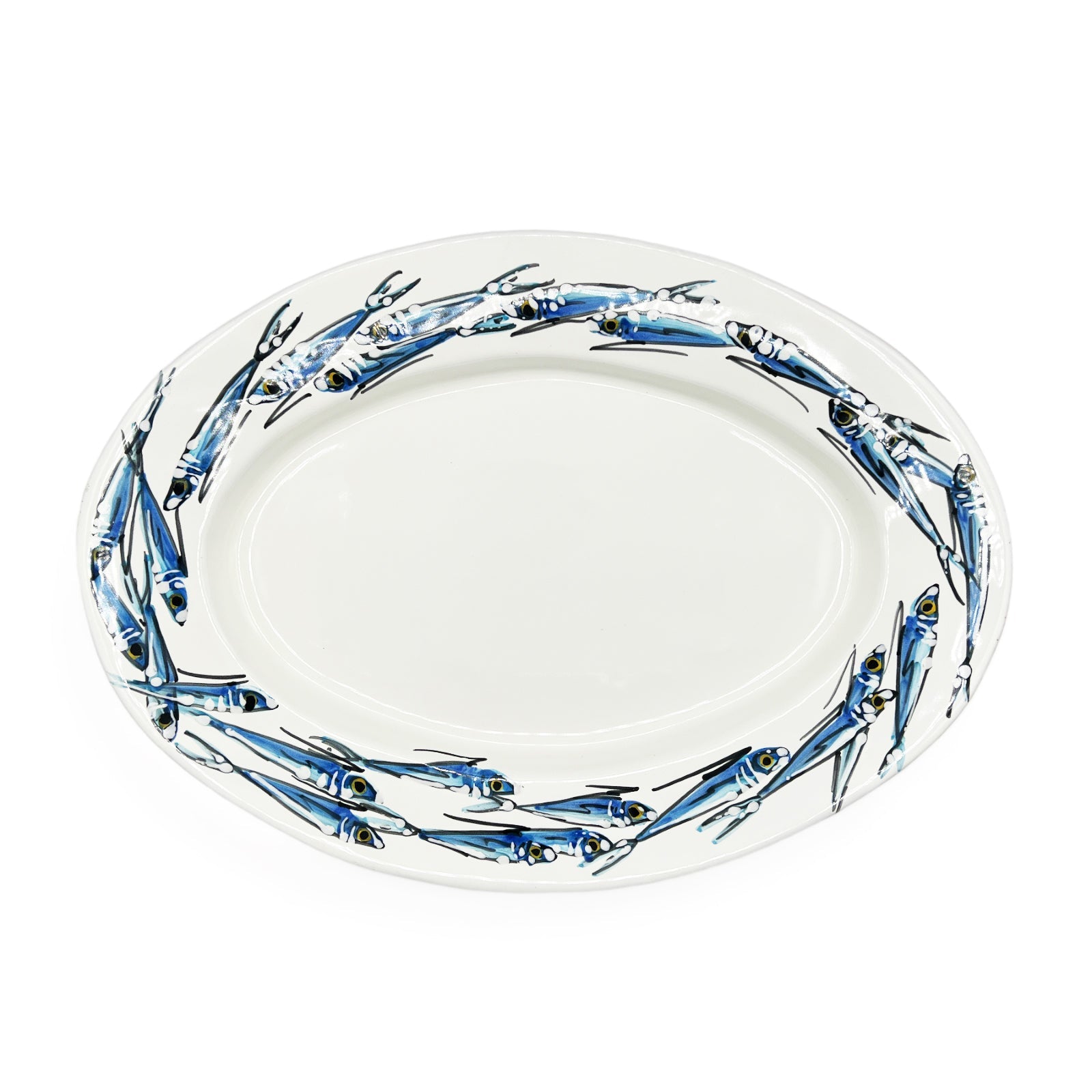 Piatto Ovale Fantasia Pesce - Sorrento è