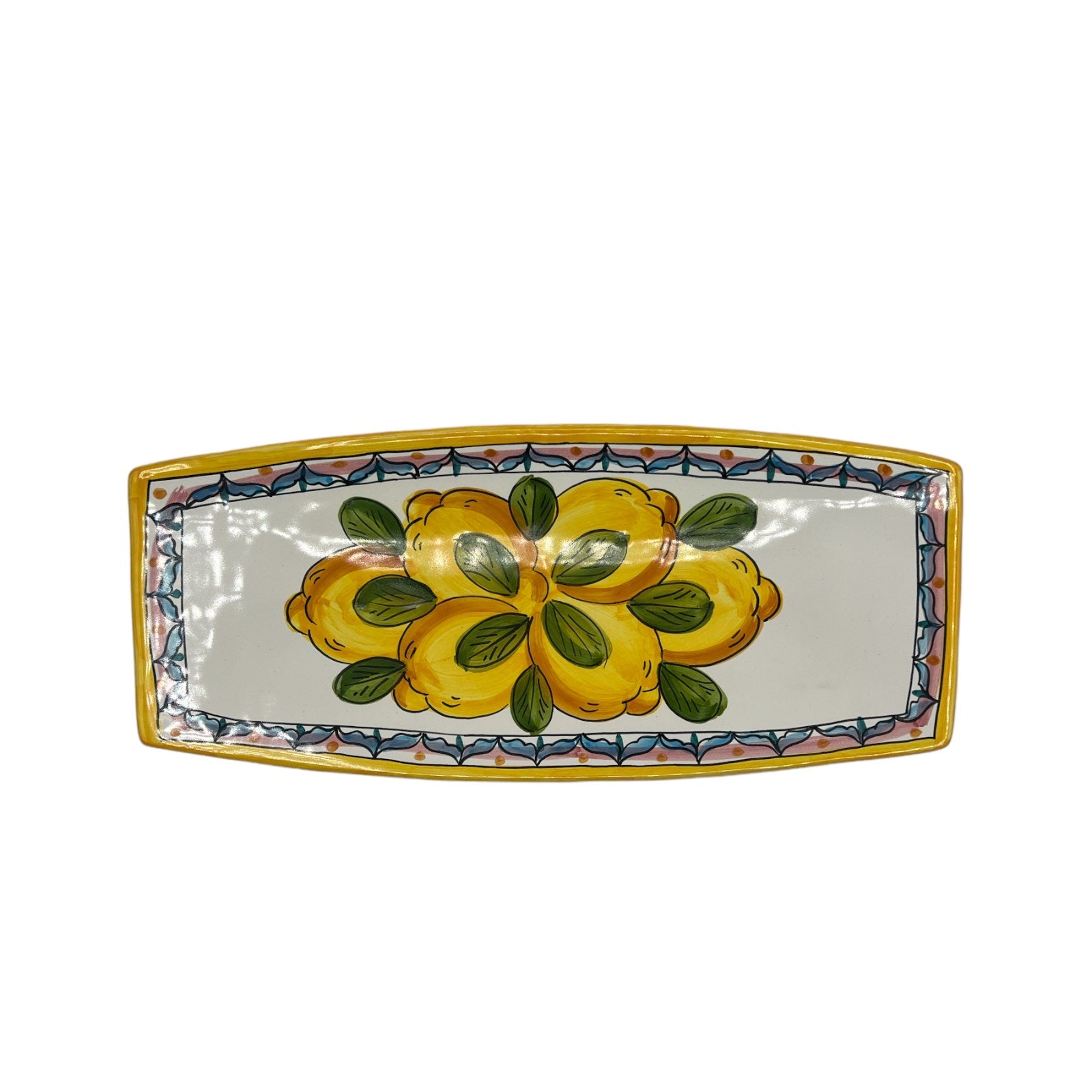 Piatto Sushi Fantasia Limoni Geometrico - Sorrento è