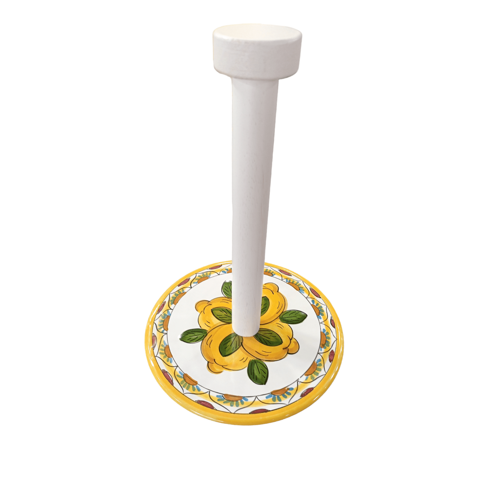 Porta rotolo per carta fantasia limoni geometrico - Sorrento è