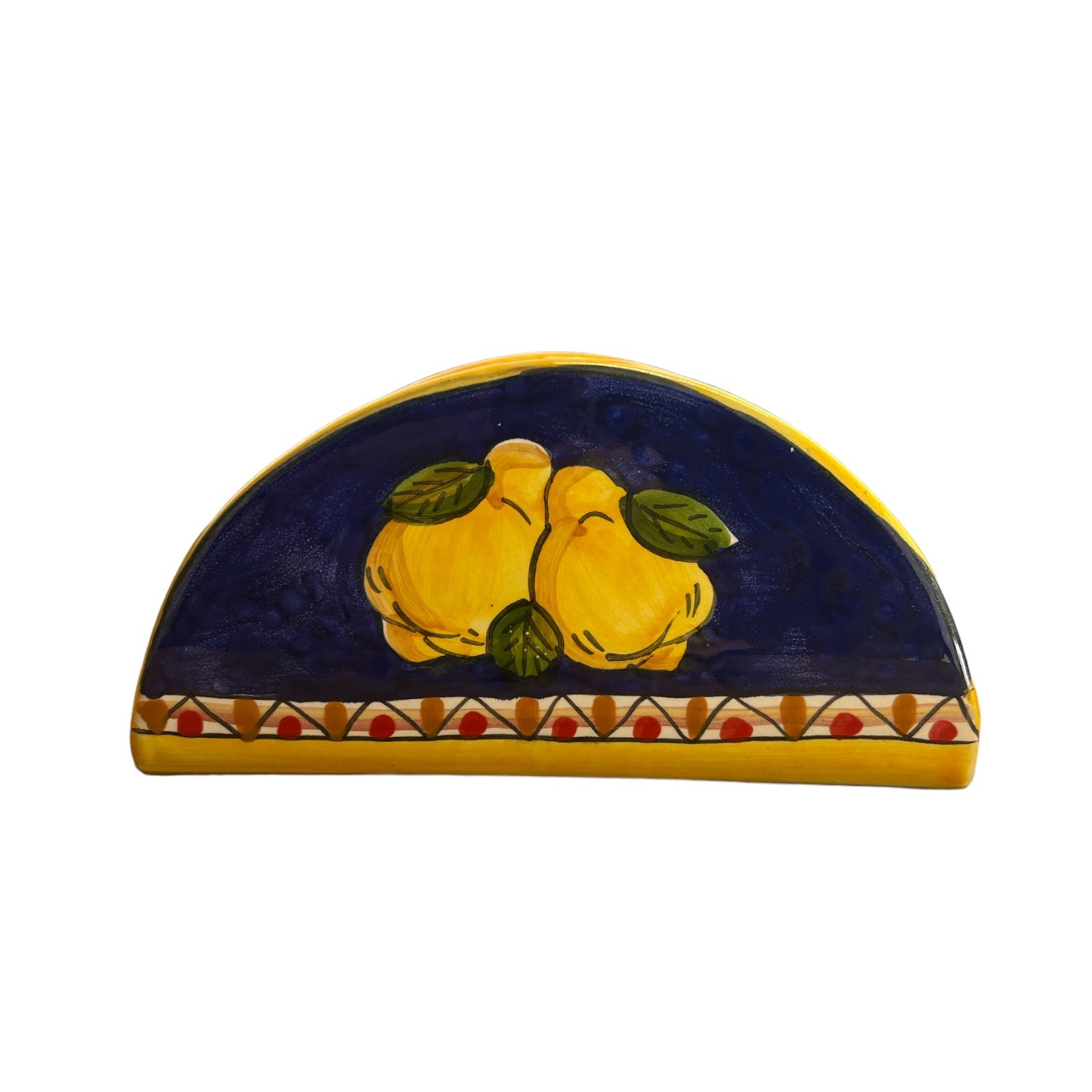 Porta Tovaglioli Fantasia Limoni Geometrico - Sorrento è