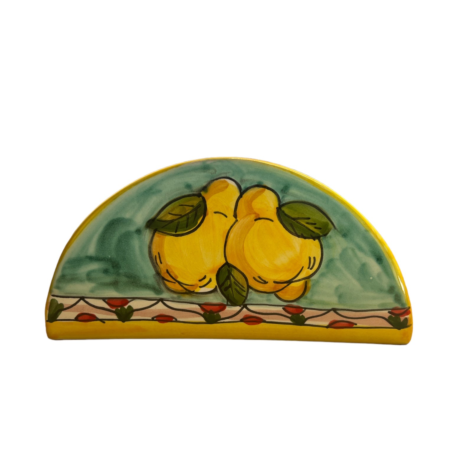 Porta Tovaglioli Fantasia Limoni Geometrico - Sorrento è