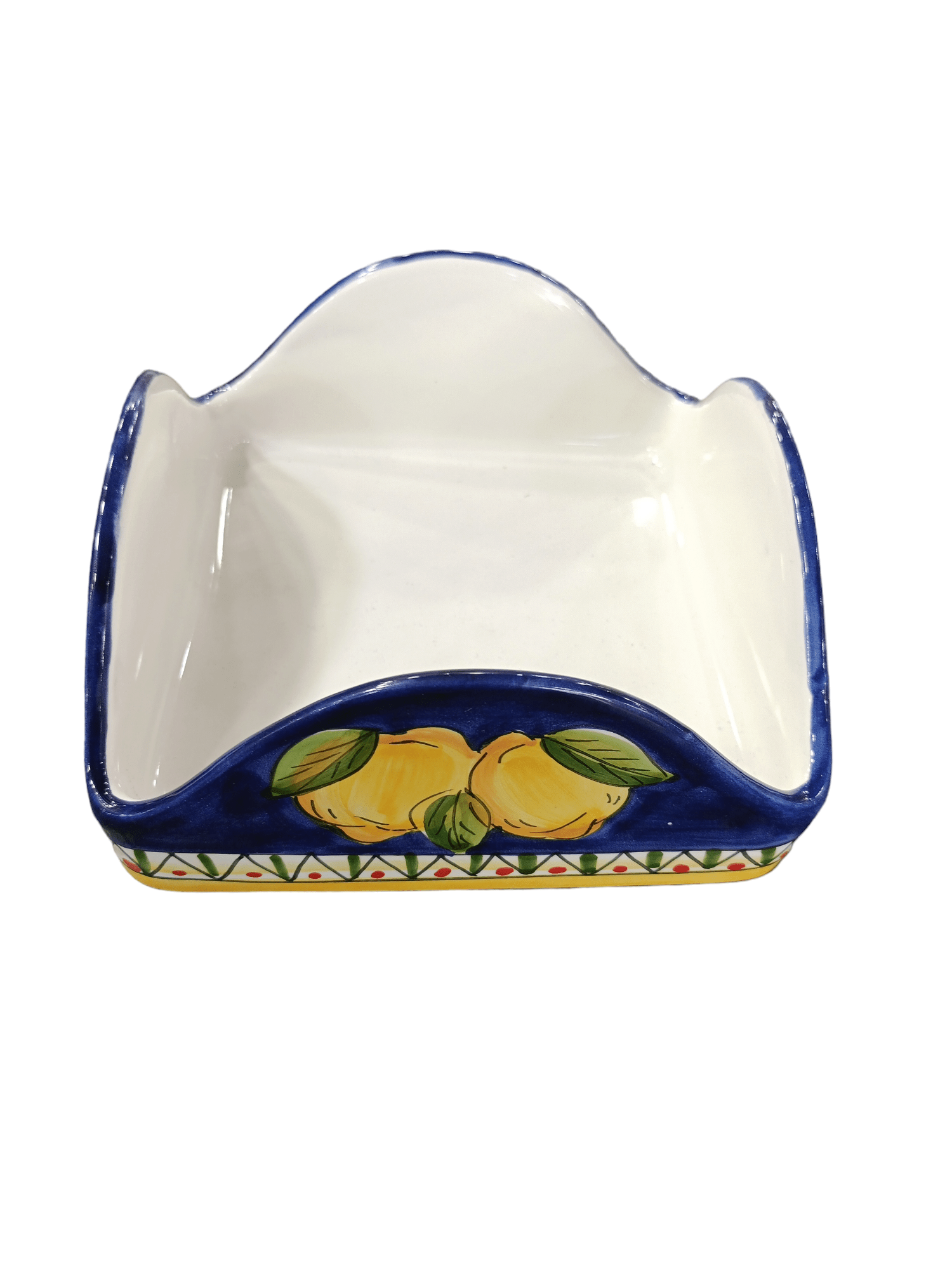 Porta Tovaglioli fantasia Limoni Geometrico - Sorrento è