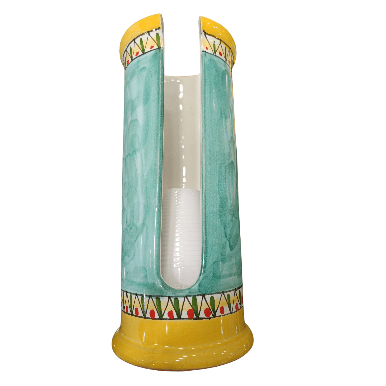 Portabicchieri fantasia Limoni Geometrico - Sorrento è