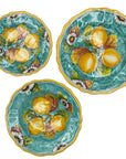 Set di Piatti Fantasia Limoni e Fiori - Sorrento è