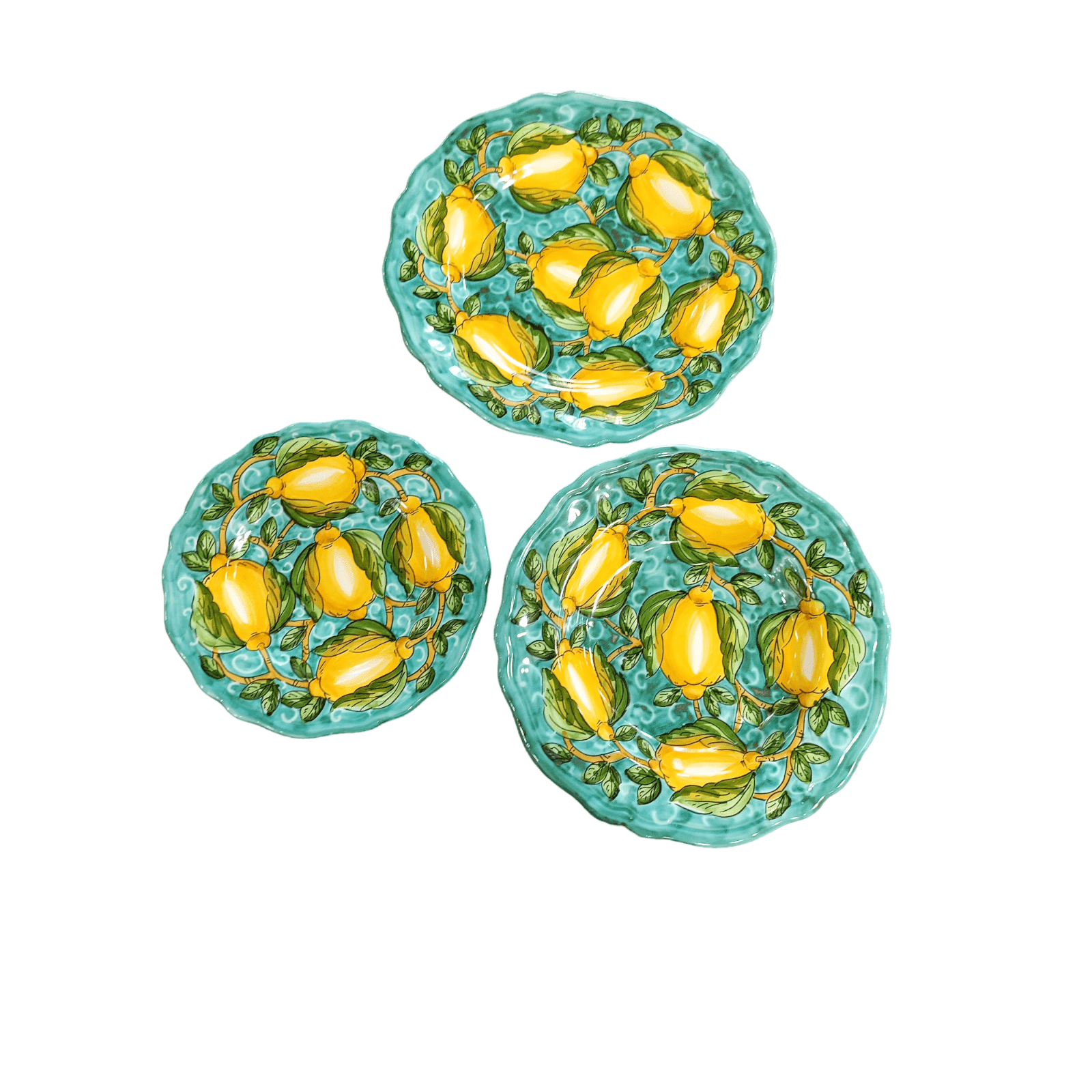 Set Piatto piano, fondo e dessert decoro Alex - Sorrento è