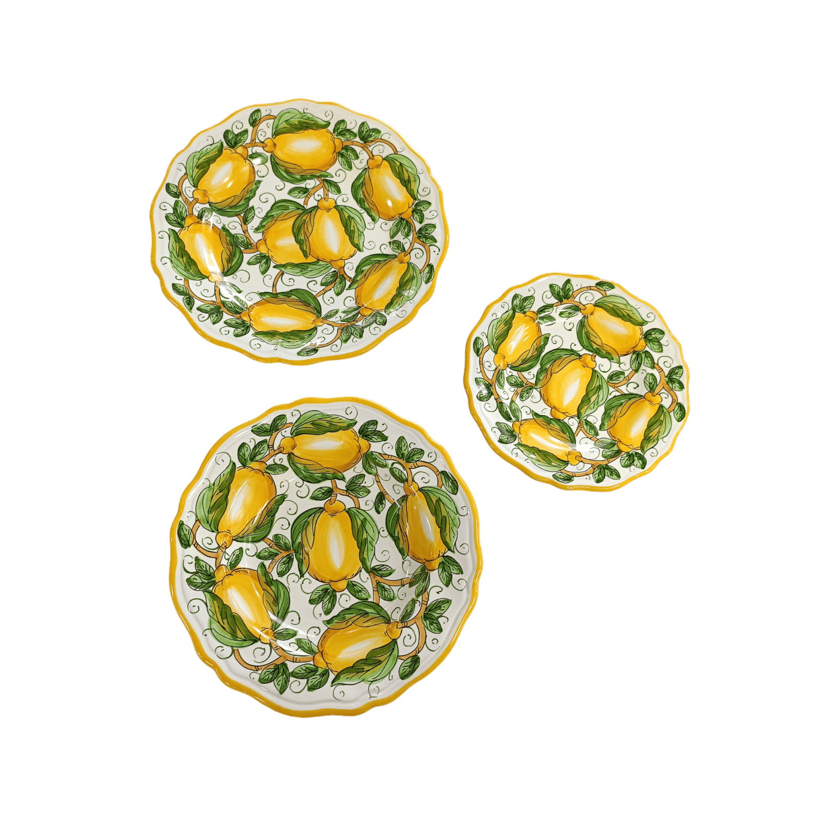 Set Piatto piano, fondo e dessert decoro Alex - Sorrento è