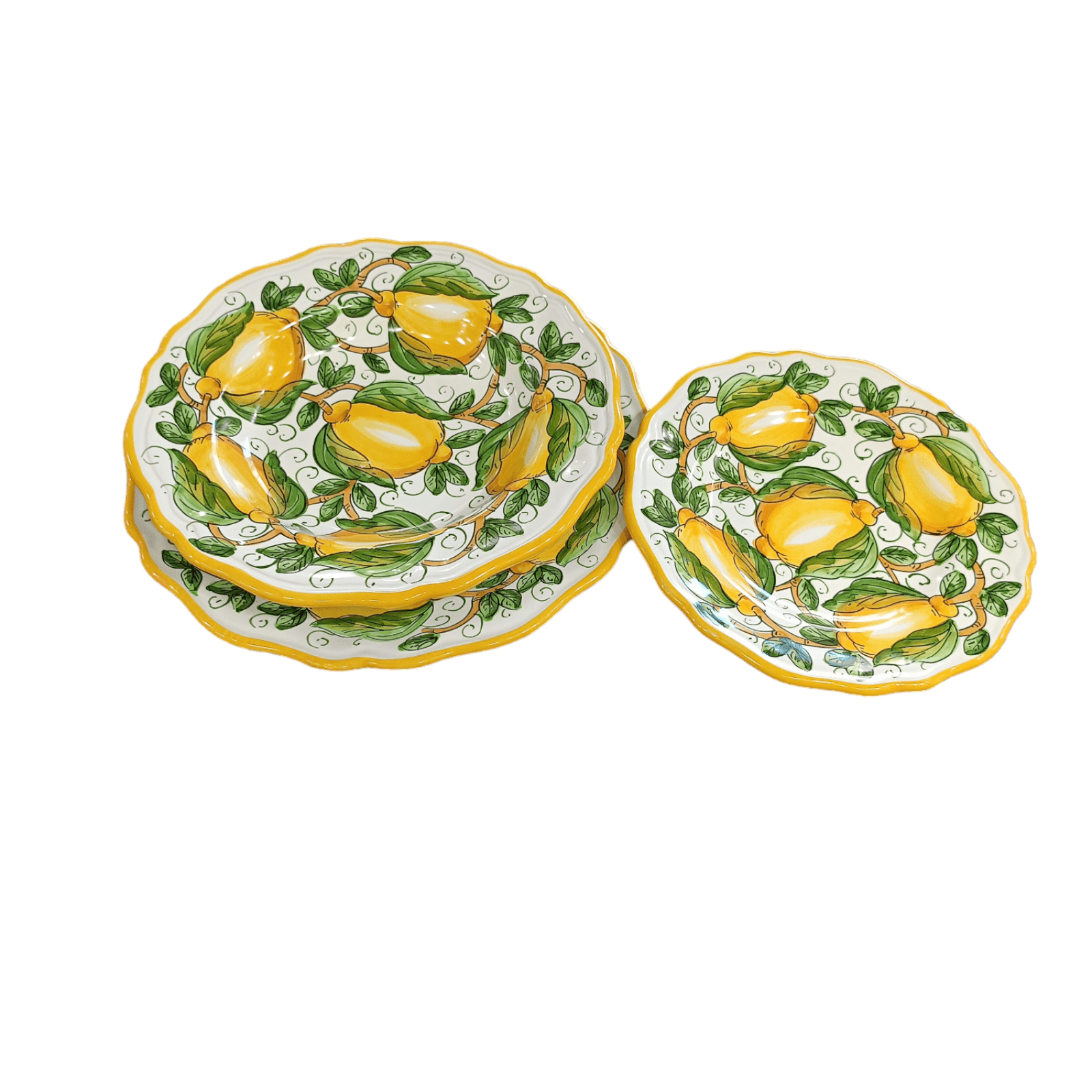 Set Piatto piano, fondo e dessert decoro Alex - Sorrento è