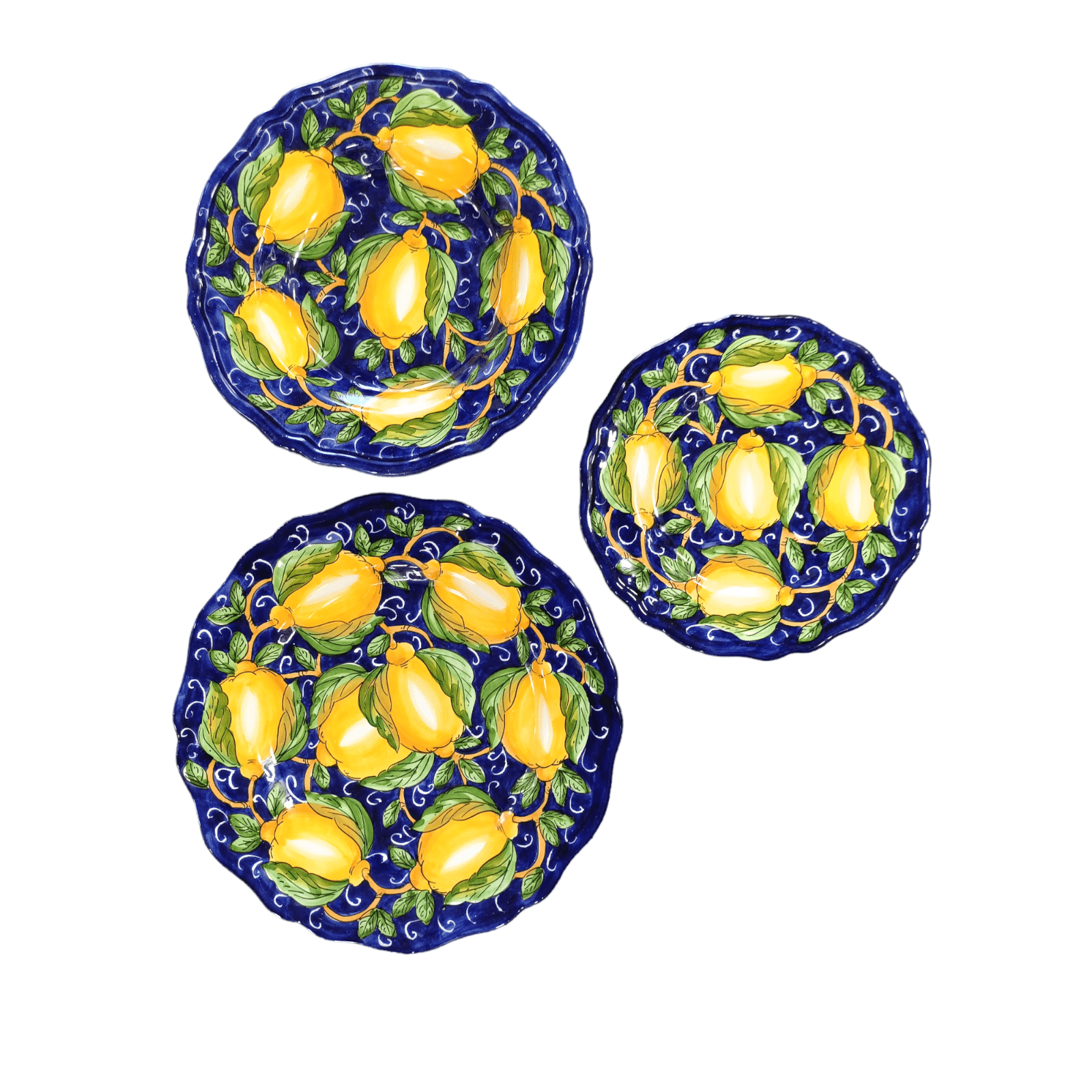 Set Piatto piano, fondo e dessert decoro Alex - Sorrento è