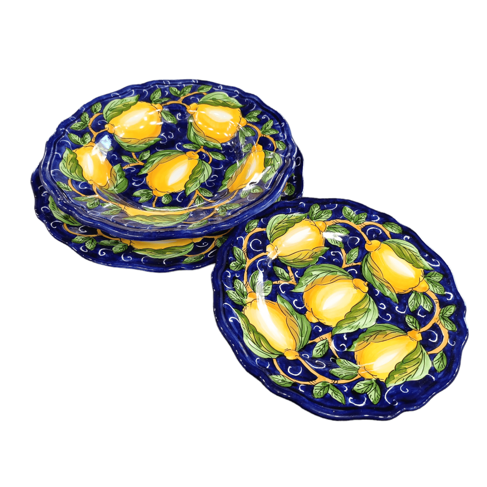 Set Piatto piano, fondo e dessert decoro Alex - Sorrento è