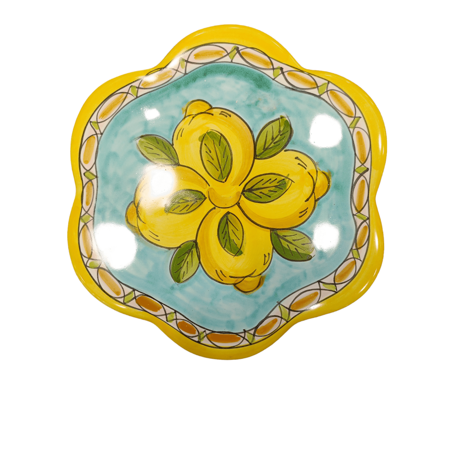 Sottopentola fantasia Limoni geometrico forma Fiore - Sorrento è