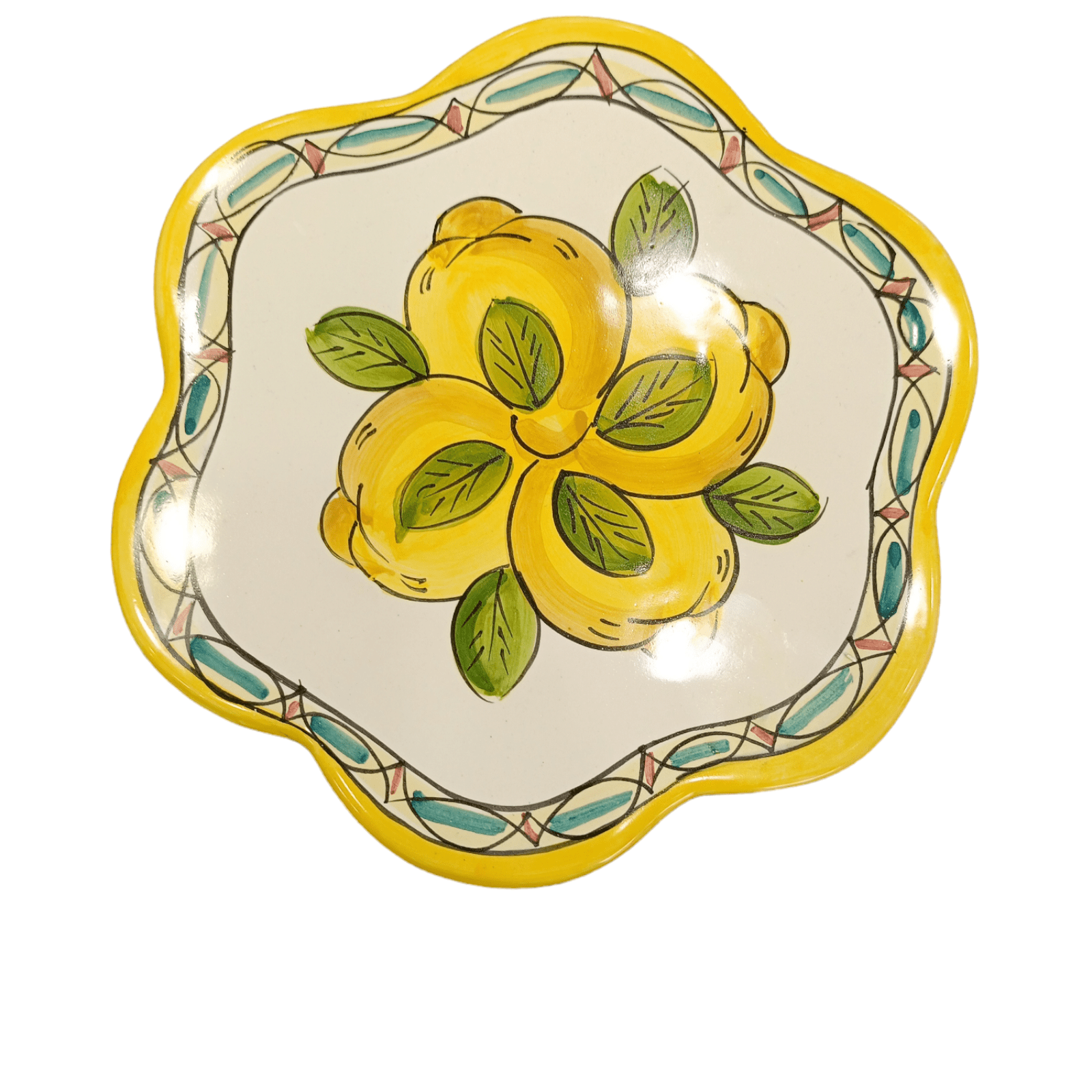 Sottopentola fantasia Limoni geometrico forma Fiore - Sorrento è