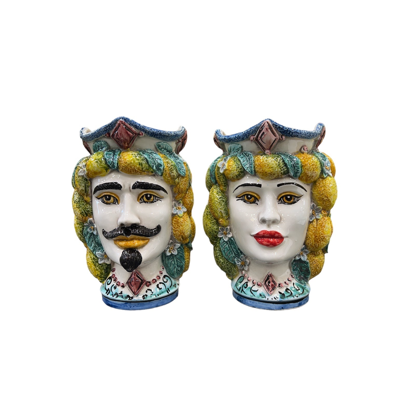 Teste di Moro Ceramica di Caltagirone Limoni CM18 - Sorrento è