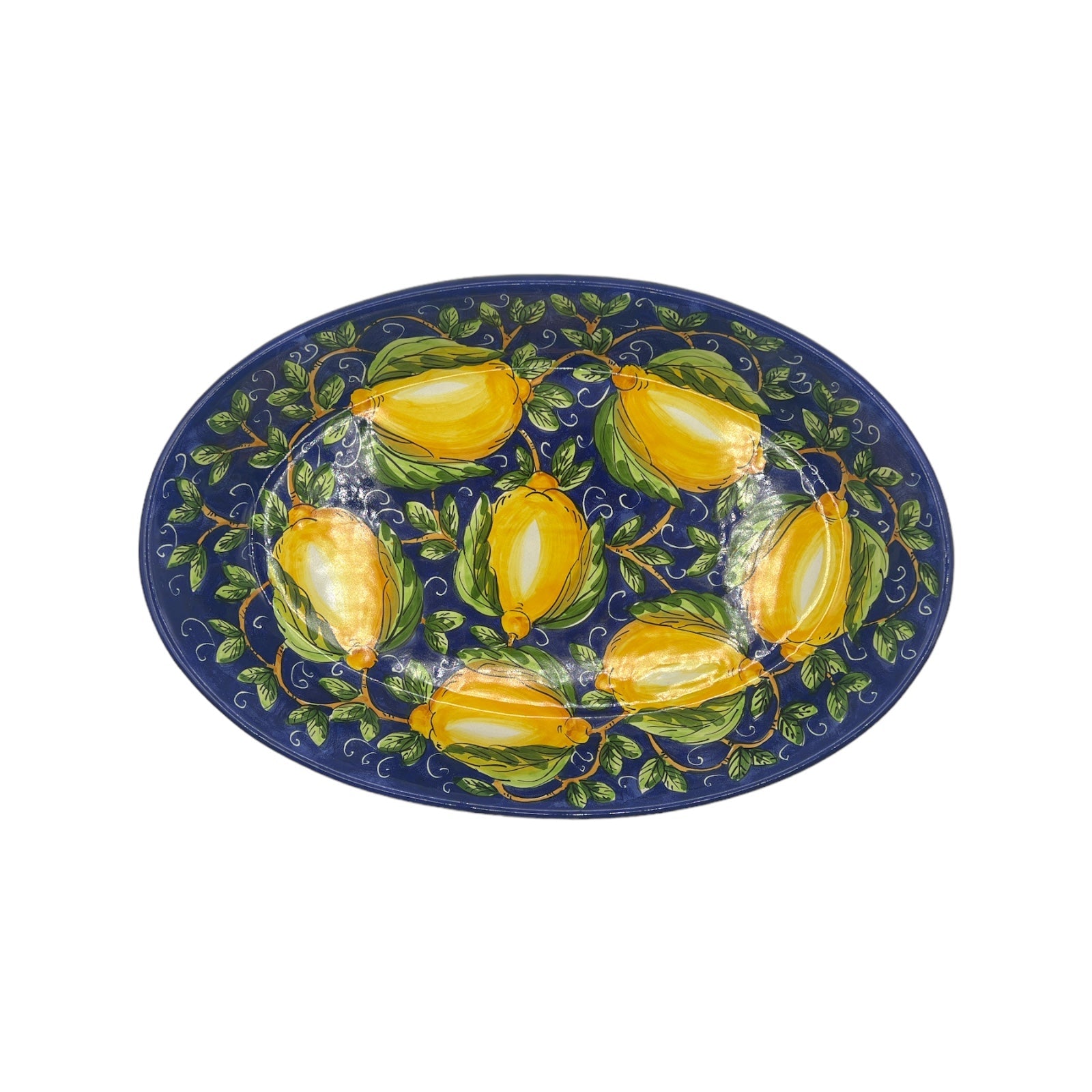 Vassoio da Portata Ovale Fantasia Limoni - Sorrento è
