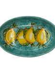 Vassoio Ovale Fantasia Limoni - Sorrento è