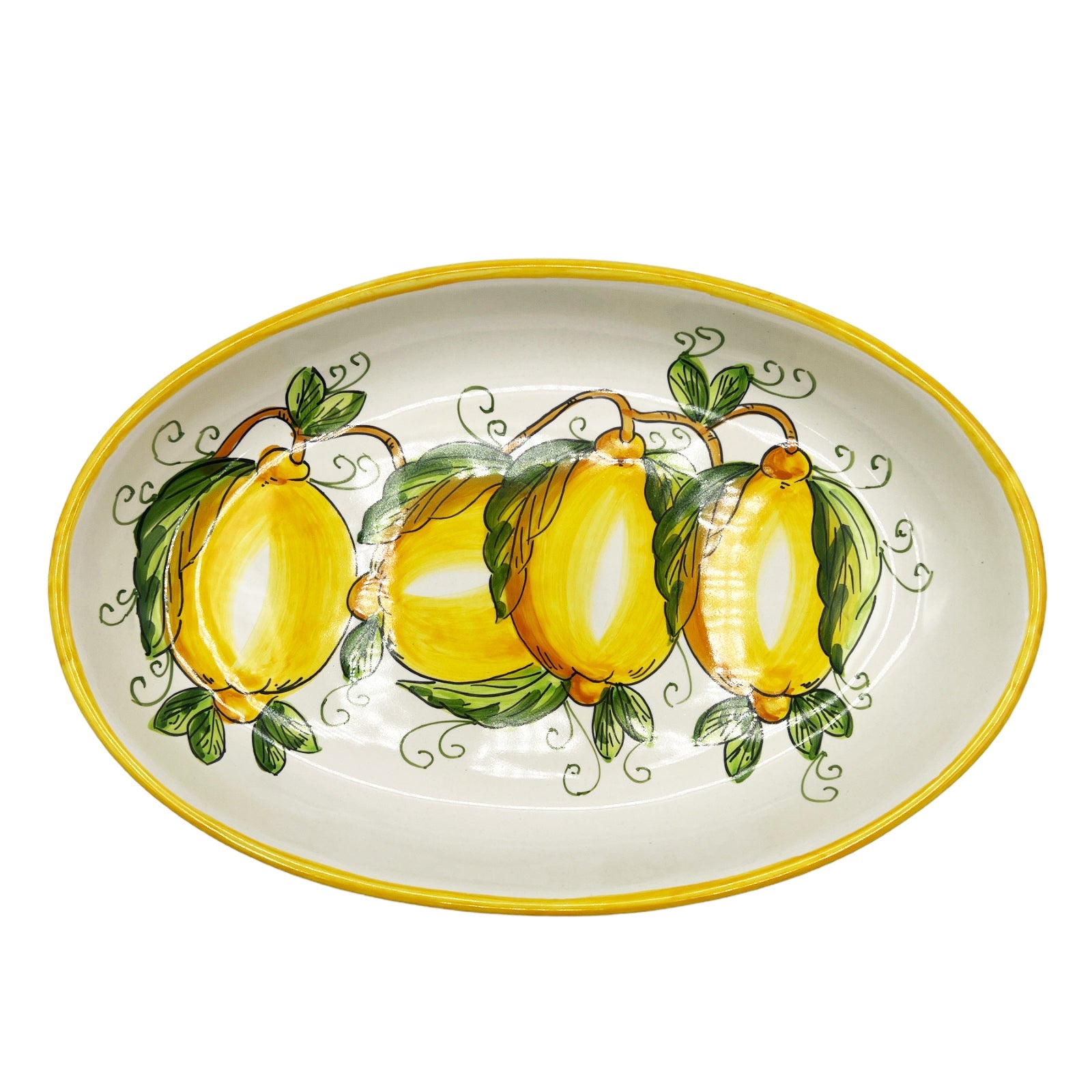 Vassoio Ovale Fantasia Limoni - Sorrento è