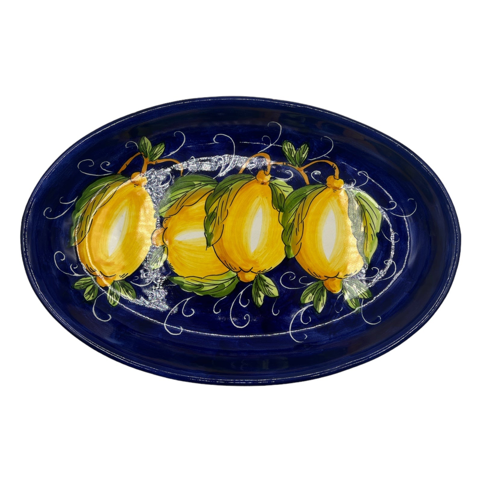 Vassoio Ovale Fantasia Limoni - Sorrento è