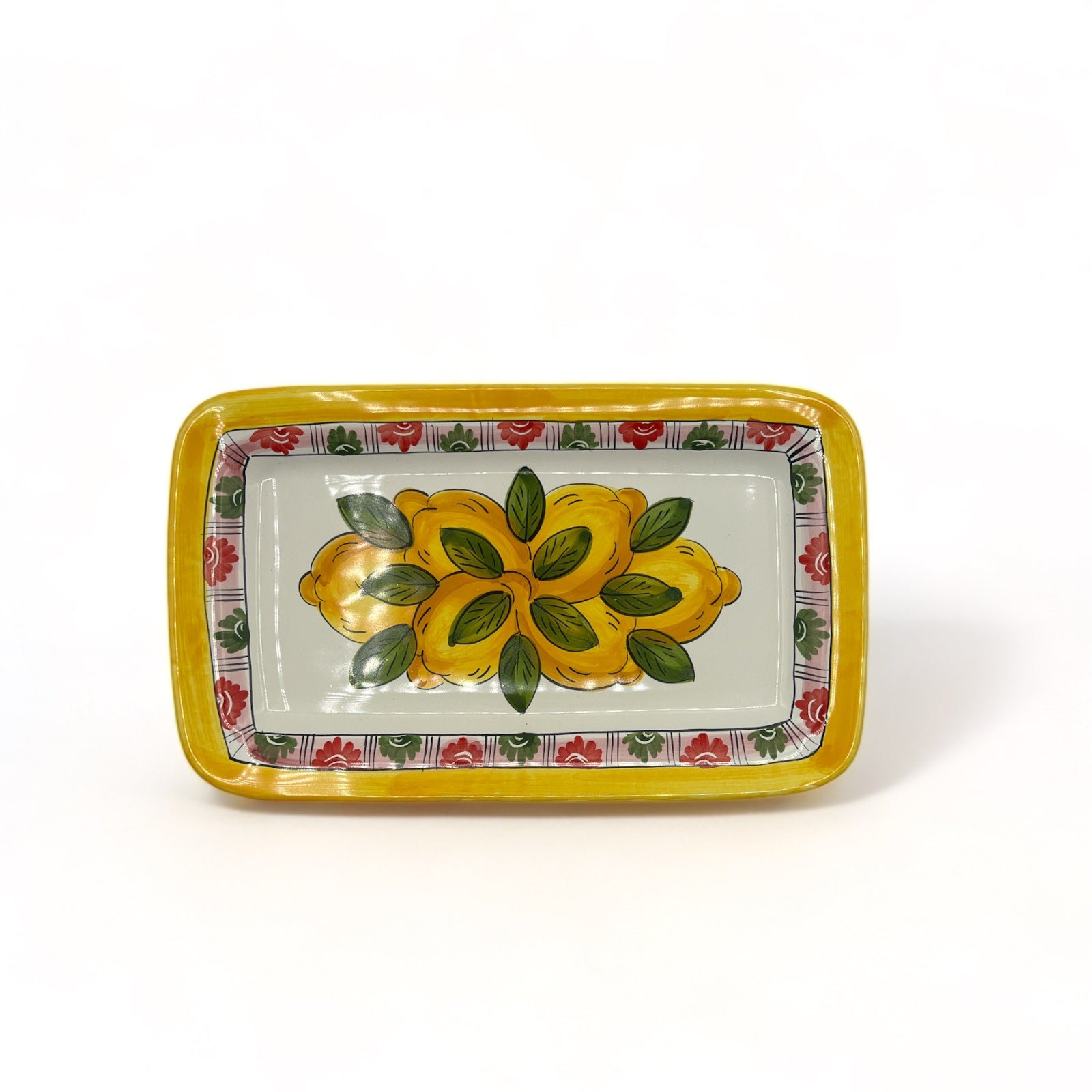 Vassoio Rettangolare Fantasia Limoni Geometrico - Sorrento è
